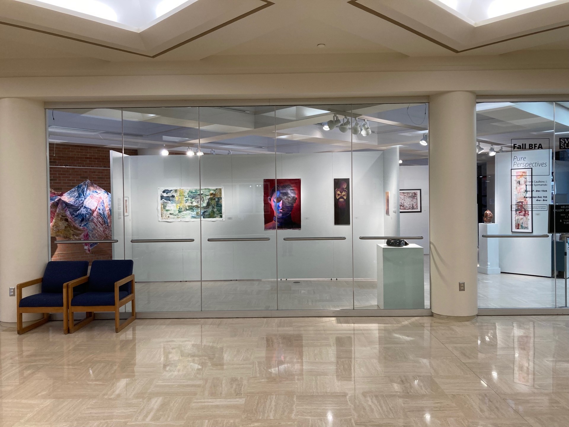 Center wall front window syzmanski work on the right caulkins on the left